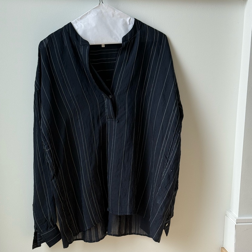 Vince Midnight Blue Striped Top